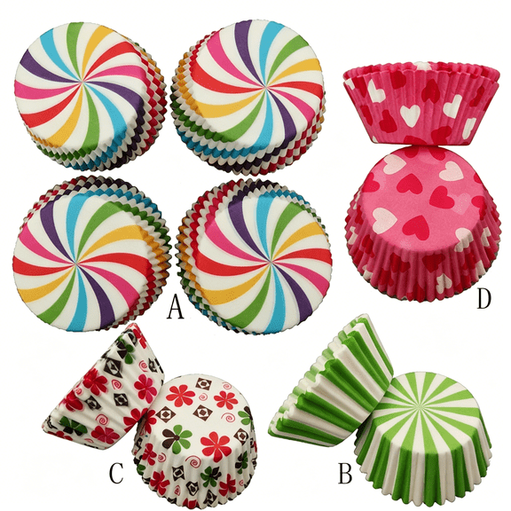 CCOCC Standard Cupcake Cup Liners,Nonstick Parchment Papers Baking Cups Large Muffin Liners,Safe Food Grade Inks and Paper Grease Proof Cupcake Home Decor,Kitchen & Other