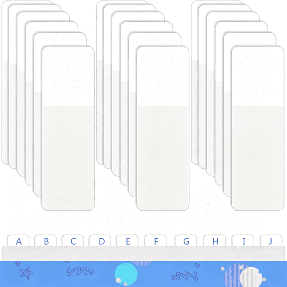 CCOCC Sticky Index Tabs Page Marker White Sticky Tabs Pop Up Page Flags Writable&Clear Book Tabs for Page Marker 1.6 X 0.5 Inch(800 Pieces)Book Annotation Supplies