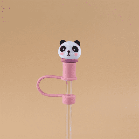 CCOCC Straw Toppers,Charming Cute Straw Covers,Durable Silicone Straw Covers,Fun Toy-Themed Straw Caps for Hygienic Drinking