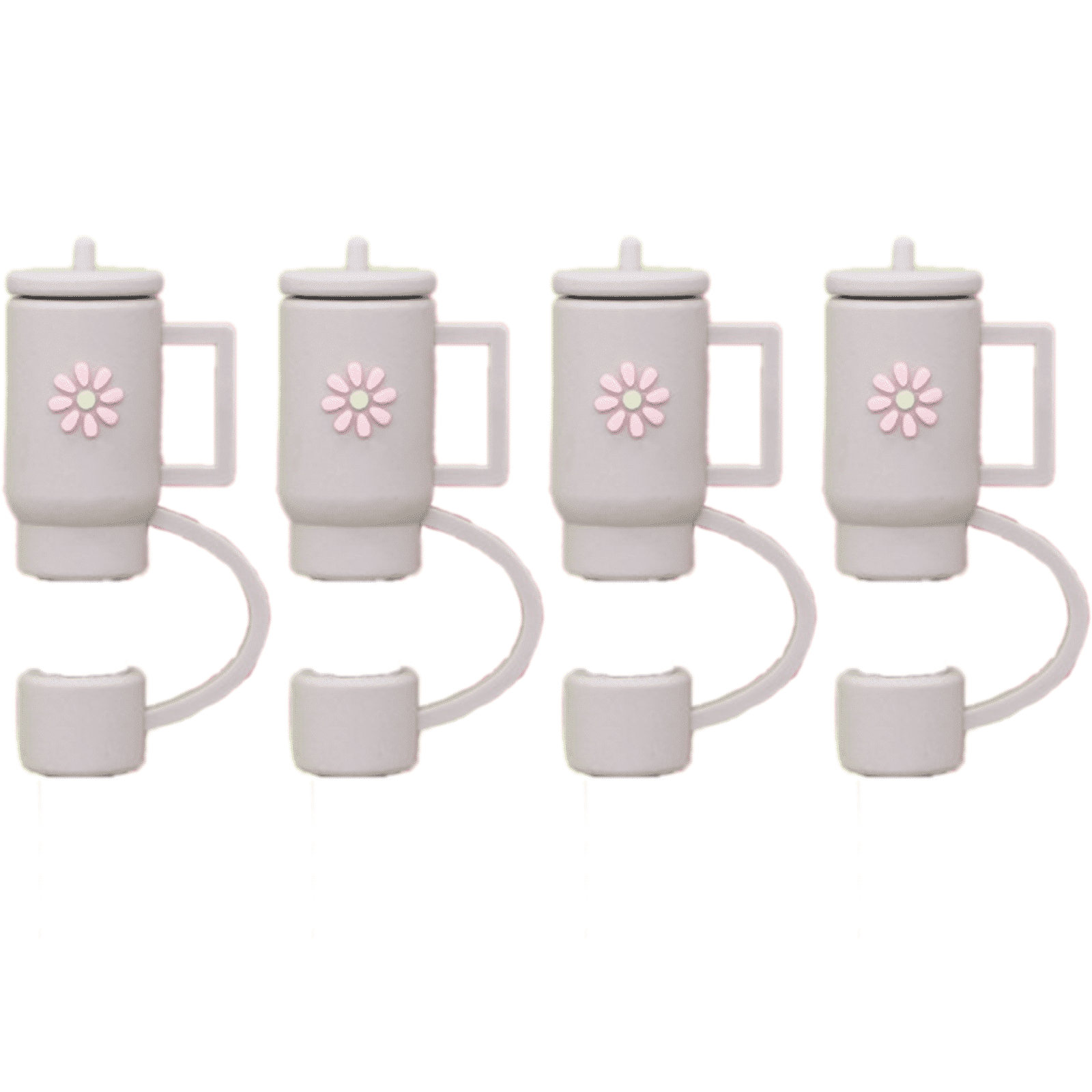 CCOCC Straw Toppers,Creative Flower Design Straw Covers,Soft Silicone ...