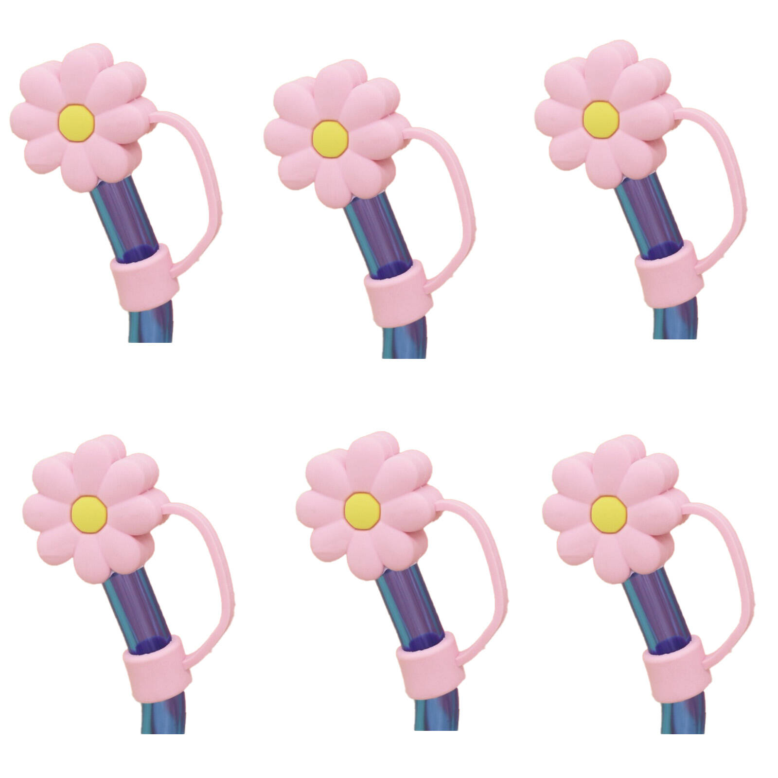 CCOCC Straw Toppers,Fun Cartoon Straw Covers,Versatile Silicone Straw ...