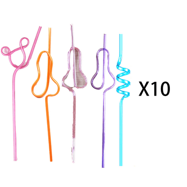 CCOCC Straws,Fun Disposable Straws,Decorative Plastic Straws,Crystal-Themed Drinking Plastic Straws for Events