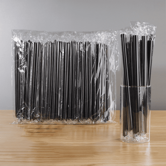CCOCC Straws,Large Diameter Plastic Straws,Heavy-Duty Disposable Straws,Flexible Straws for Smooth Sipping and Convenient Use