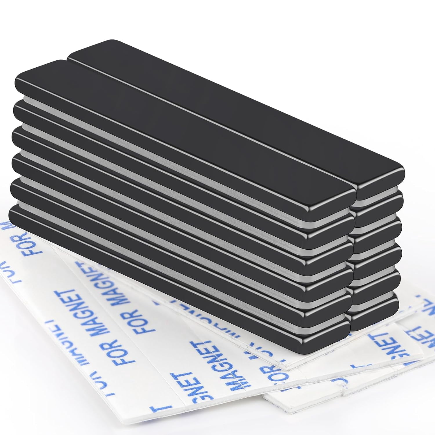 CCOCC Strong Neodymium Magnets with Adhesive Backing,12 Pack,60X10X3 Mm ...