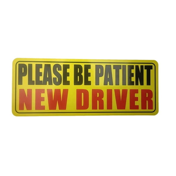 CCOCC Student Driver Magnet, Reflective Car Warning Sign