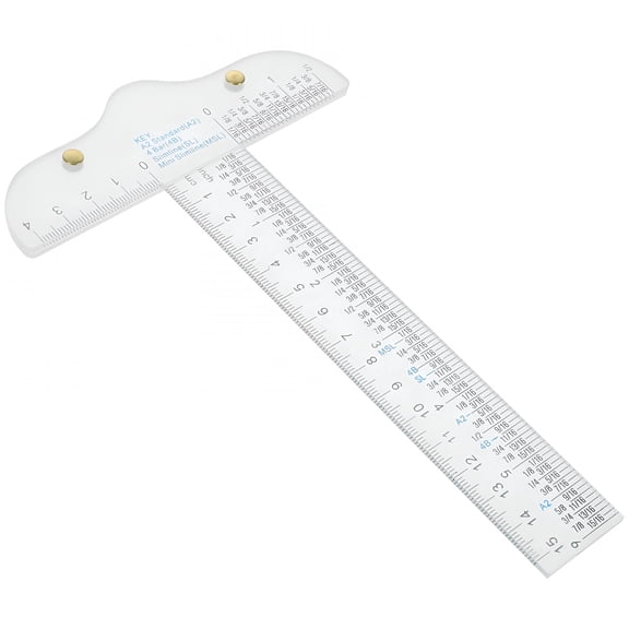 CCOCC T-Square Professional Shape Ruler Academic T-Ruler Plastic Student Designing Scale T-Shaped for Drafting, Drawing, Designing, Architecture, Engineering, Art Projects, Classroom Use
