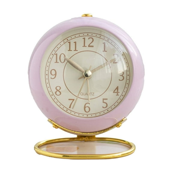 DESIGNICE 2026 New Tabletop Clock, Modern Desk Clock with Arc Glass Design, Decorative Table Clock for Office,Living Room,Bedroom
