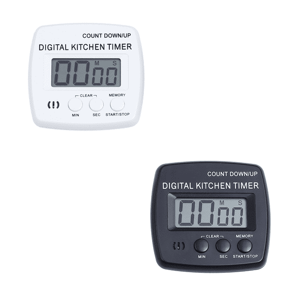 CCOCC Timer,Countdown and Stopwatch Modes Visual Timer,Classic Design with Loud Alarm Time Timer,Black