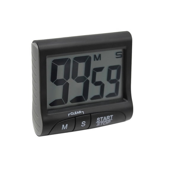 CCOCC Timer,Large Screen Display Kitchen Timer,Simple 3-Key Operation Portable and Compact Shot Timer,Black