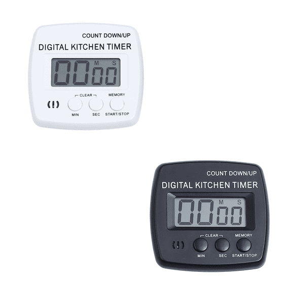 CCOCC Timer,Memory Recall Timer Outlet,Loud Alarm Sound Lcd Screen Display Classroom Timer,Black