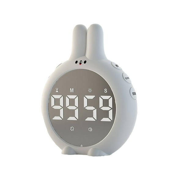 CCOCC Timer,Multifunctional Learning Timer Timers,Visual Countdown with Clear LED Display Visual Timer,White