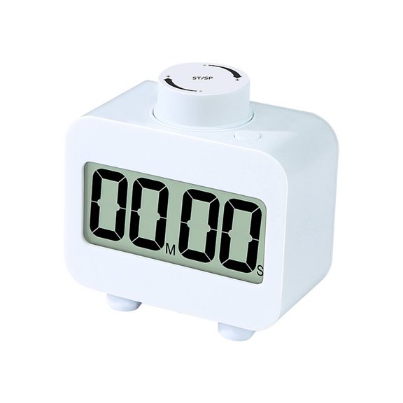 CCOCC Timer,Simple and Quick Operation Timers,Adjustable Volume and Silent Mode Visual Timer for Kids,White