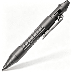 CCOCC Titanium Bolt Action Mini Pen,Pocket Size Edc Pen with Lanyard Clip and Brand Refill Portable Tactical Pen