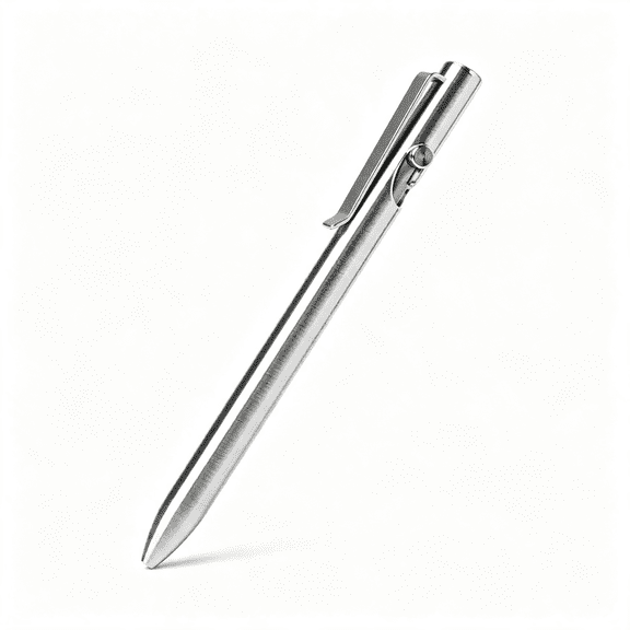 CCOCC Titanium Bolt Action Pen-Standard Length-100% Made" the Usa-All-Metal Construction-Guaranteed for Life Durable Tactical Pen