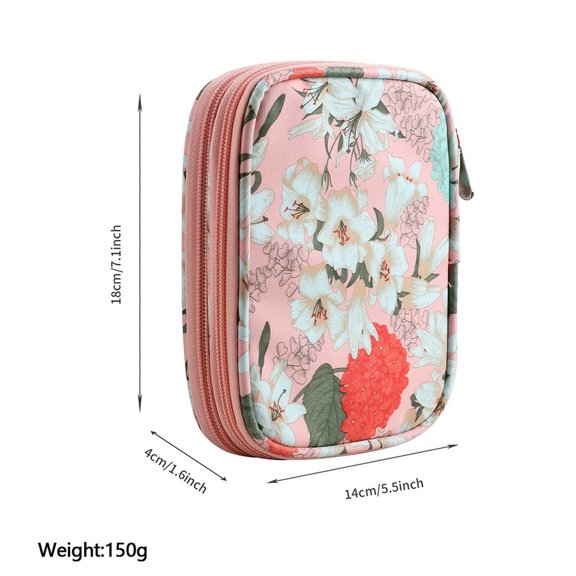 CCOCC Tool Bag,Dual Zipper Design Crochet Bag,Multiple Pocket Design Passport Cover,Style9