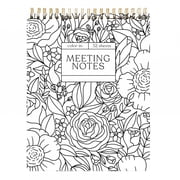 CCOCC Top Spiral Notebook, 8x11 Inch Hardcover Steno Pads, College Ruled Top Bound Notepad with Smooth Paper for Work, Office, Business, Left-Handed