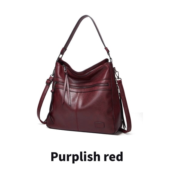 AOMRCOL Oxford Fabric Bucket Tote Bag for Women,Maroon