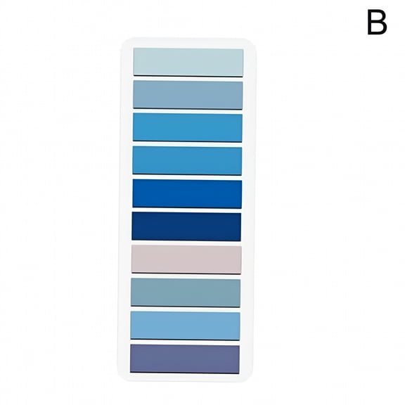 CCOCC Translucent Sticky Notes,2.16" x 5.9",Blue Shades,200 Pieces