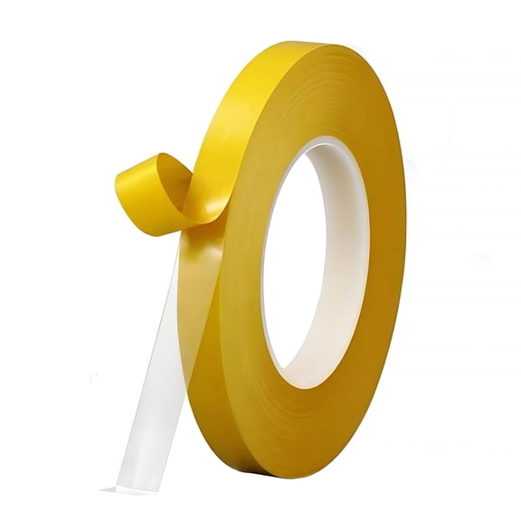 CCOCC Ultra-Thin Double Sided Tape 1/2 Inch by 66Ft Two Sides Sticky Tape with Transparent Adhesive,For Diy Arts&Crafts,Scrapbook,Gift Wrap,Card Making,Fixed Clothes,Wall Poster Mounting