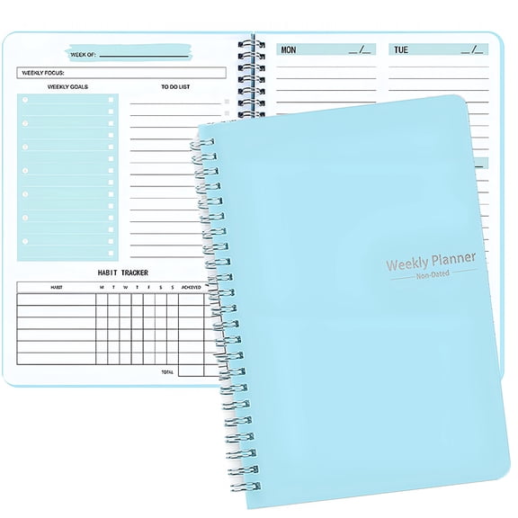 CCOCC Undated Daily Planner,Undated Planner with Hourly Schedules,Top Priorities Items and To Do List,Appointment Book for Time Management,52 Week Planner 2026 Daily Planner