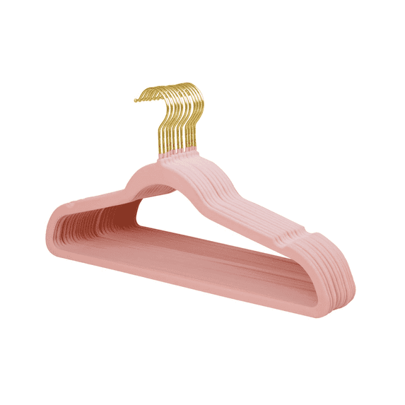 XIBUFE 10 Pcs Velvet Hangers,Space-Saving Design Clothes Hangers,Perfect for Closet Coat Hangers