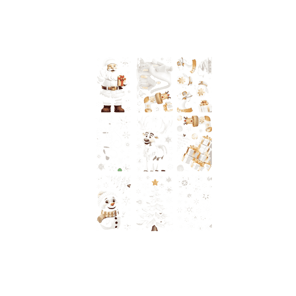 CCOCC Wall Decals Visible on Both Sides Window Stickers Easy to Store Window Clings,Style 1