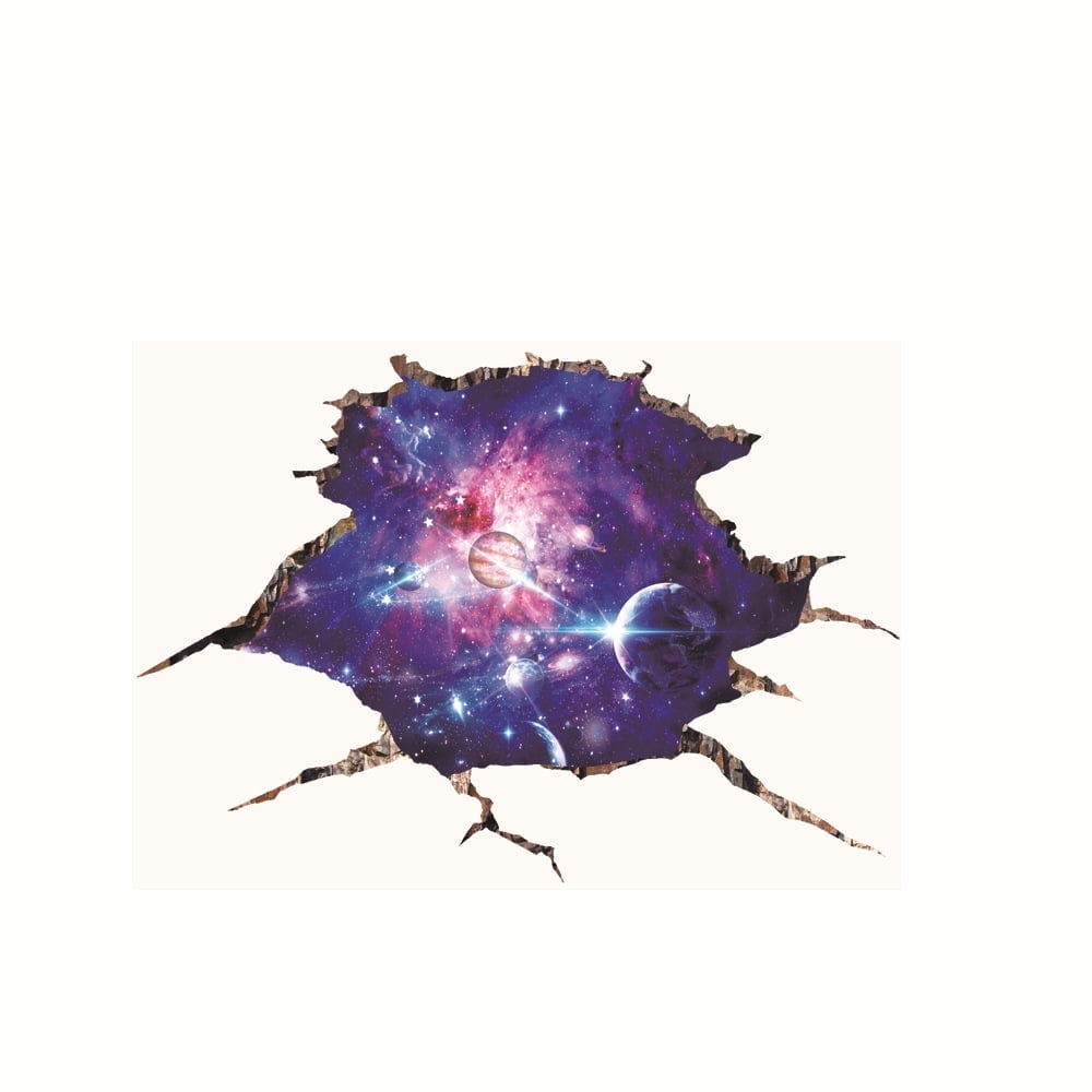 CCOCC Wall Decor,3D Galaxy Wallpaper,Space Themed Wall Art for Bedroom and Ceiling Decor