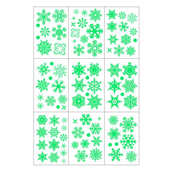 CCOCC Wall Paper,Glow Design Wall Stickers Decor,Snowflake Pattern Easy Peel Wall Decor Living Room