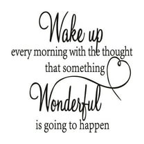 CCOCC Wall Paper,Self-Adhesive Wall Decal,No Mess Positive Message Bedroom Wall Decor,Style2