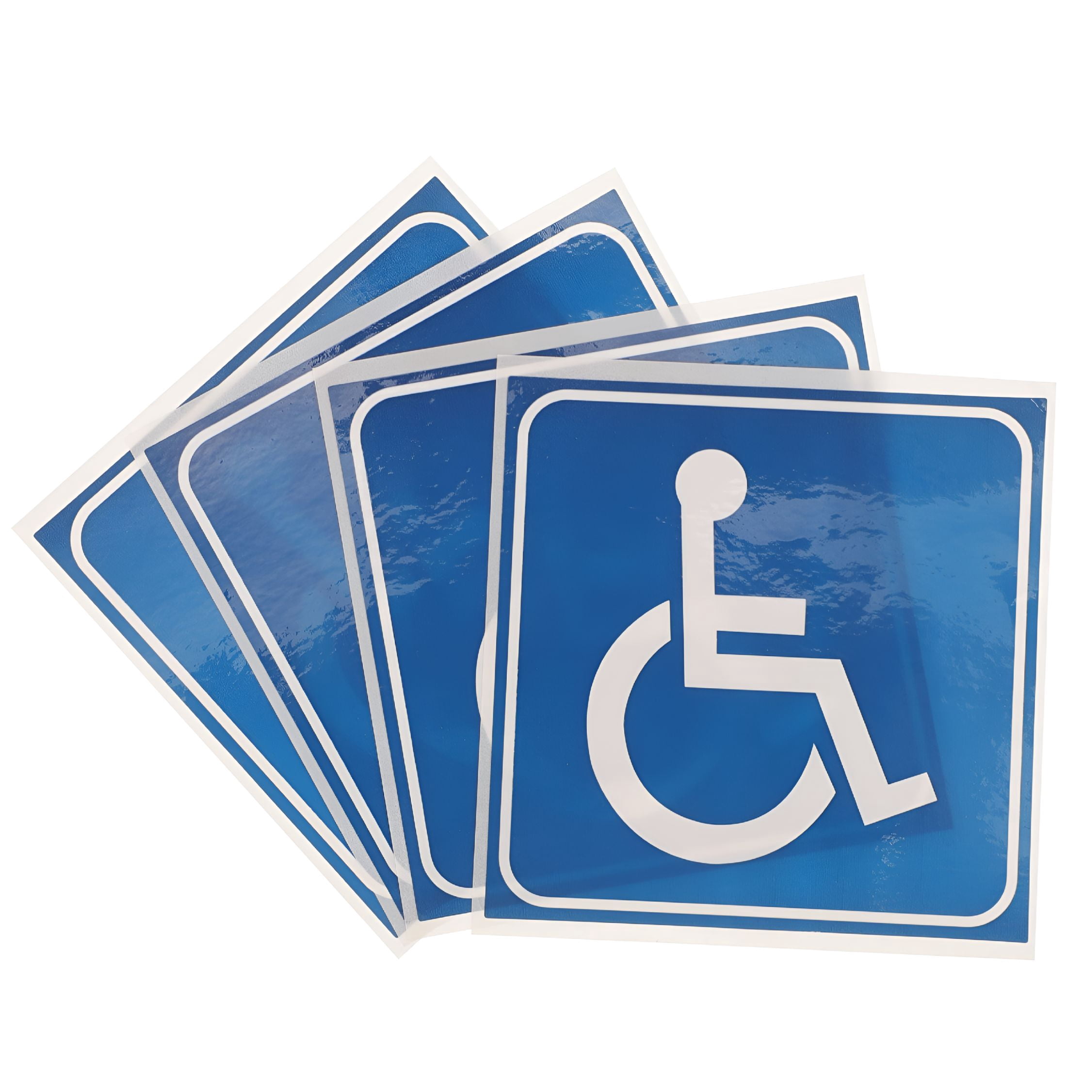 CCOCC Waterproof Stickers 4 Sheets Disabled Wheelchair Decals Adhesive ...