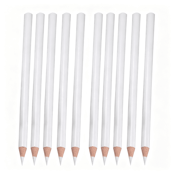 CCOCC Wax Pencil for Rhinestones&Bedazzling,10Pc Rhinestone Picker Pencil Set,Bedazzling Pencil&Tools for Nail Art,Crystal Gem Pick Up Tool for Diy Crafts(White)