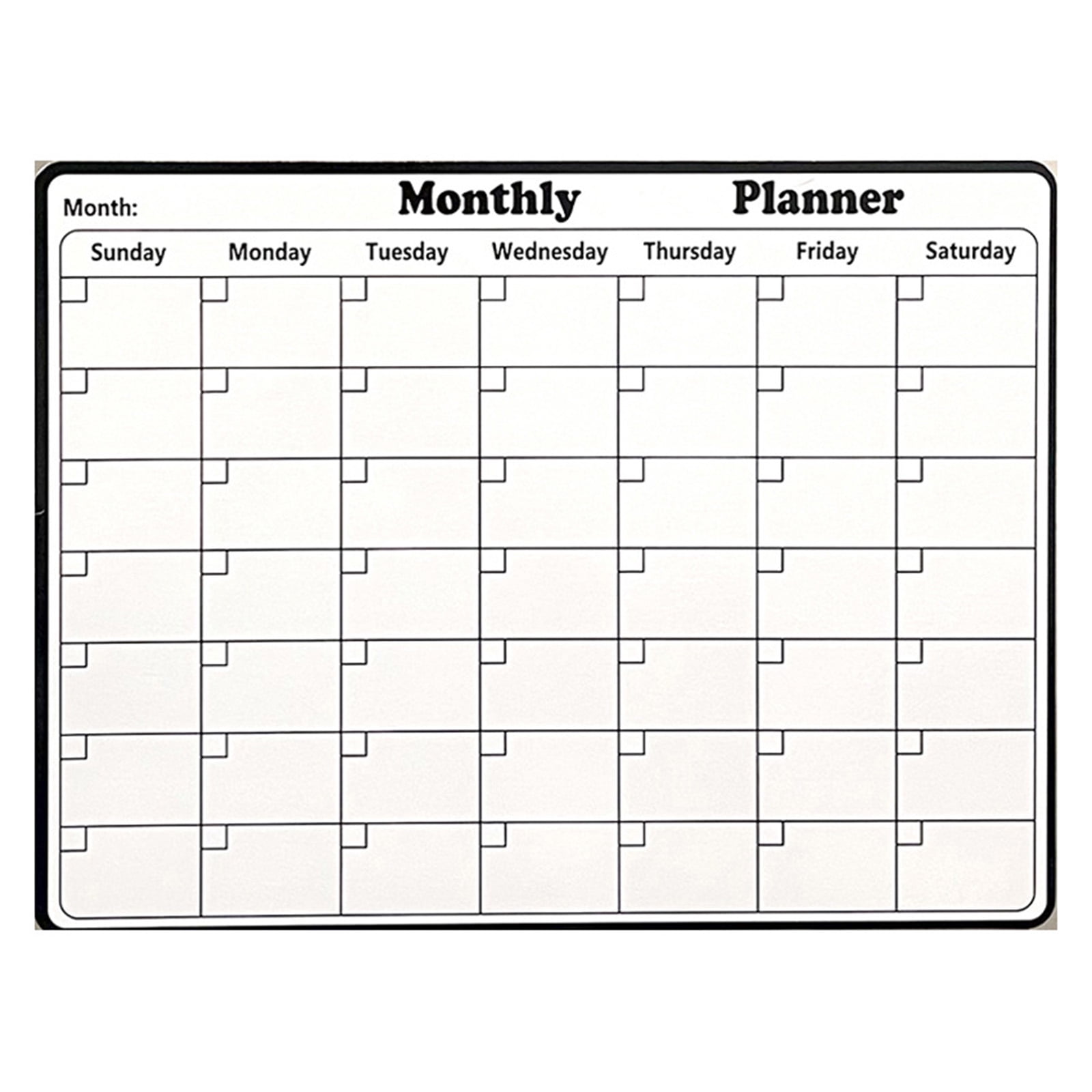 CCOCC White Board Calendar Dry Erase,Clear Writing Dry Erase Board,Soft