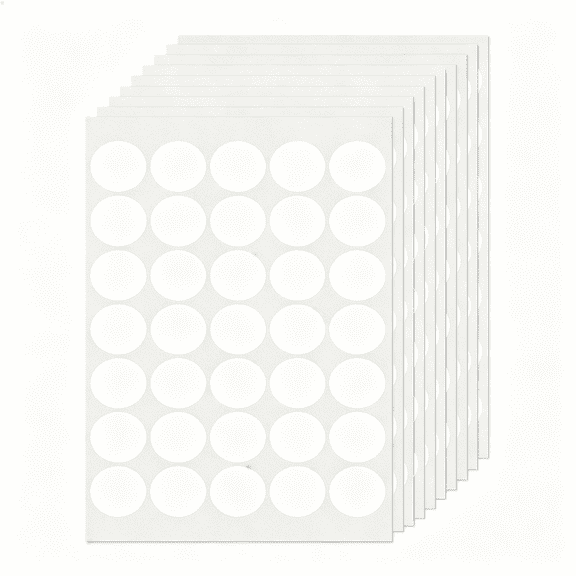 CCOCC White Dot Stickers 1" Vinyl Round Color Coding Labels Self-Adhesive Removable Waterproof Circle Colored Price Tag for Office Home Moving Garage Yard Sale 350 Pcs