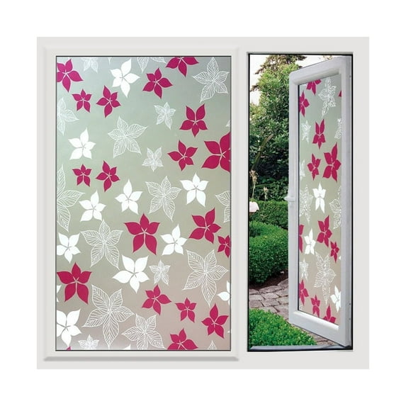 CCOCC Window Film,45*100cm Window Privacy Film Frosted Glass Window Film,Heat Resistance Light Filtering Window Privacy Film,Style4