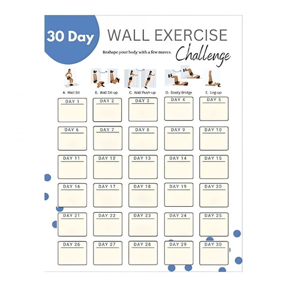 CCOCC Workout Calendar Poster - Fitness Calendar, Fitness Tracker Calendar 2025, Workout Planner, To-Do List, Fitness Planner Notes Section for Workout Tracking and Home Gym - 11in x 14in