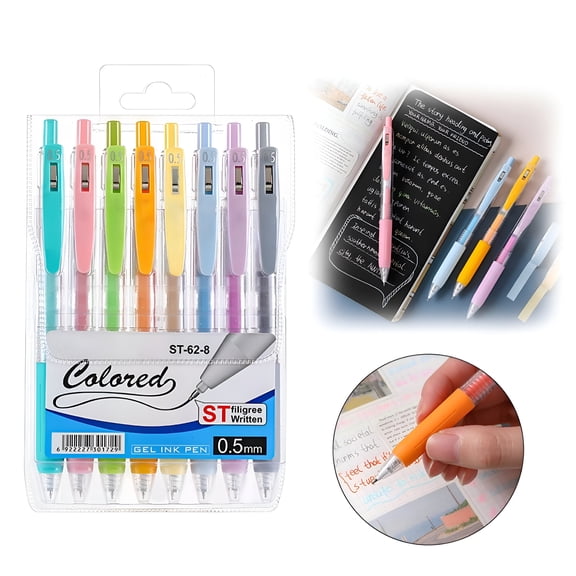 CCOCC coloring markers for adults,Colorful Pens,Gel Pens for Journaling,Retractable Gel Pen,Point 0.5mm Assorted Colors,Quick Dry Ink Pens,for Journaling,Drawing,Doodling,Notetaking