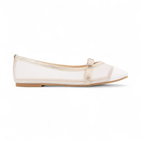 CCOCCI FLORENCE, MESH LIGHTWEIGHT SLIP ON BALLET FLAT WITH A BOW