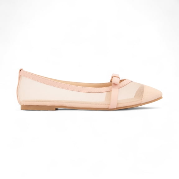 CCOCCI FLORENCE, MESH LIGHTWEIGHT SLIP ON BALLET FLAT WITH A BOW