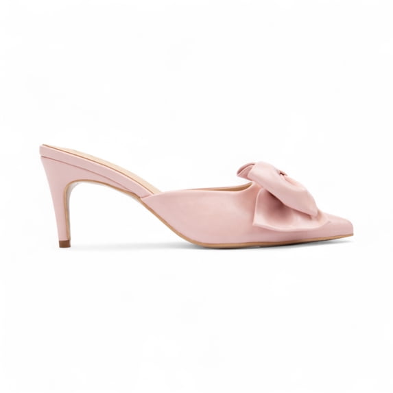CCOCCI HEELS CAROL, BIG BOW ON POINTED-TOE KITTEN HEEL