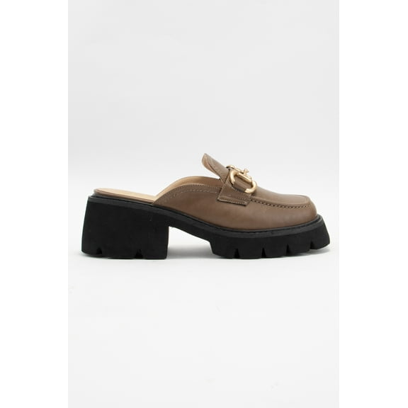CCOCCI LYNN/CHUNKY PLATFORM HORSEBIT SLIP ON LOAFER MULE