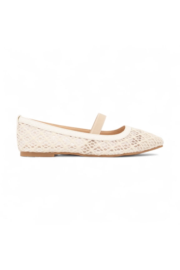 REGINA, LACE LIGHTWEIGHT SLIP ON BALLET FLAT