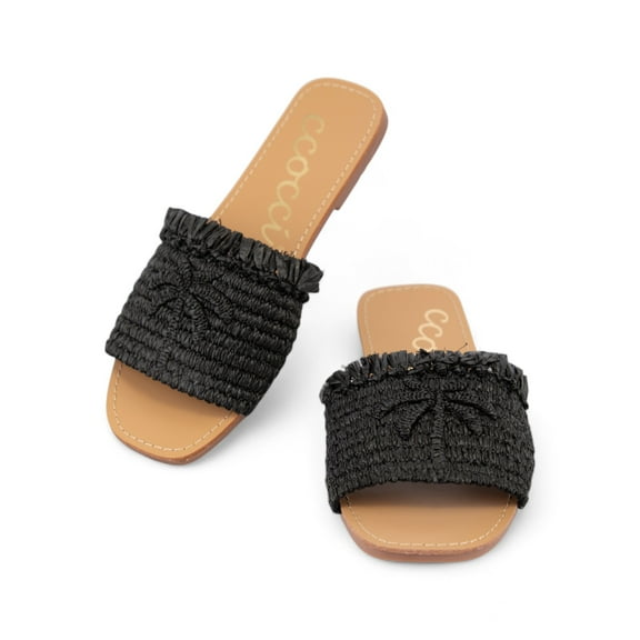 CCOCCI SANDY, RAFFIA SANDAL
