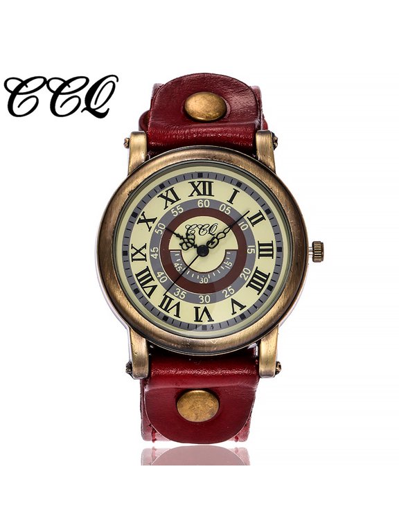 CCQ Women's Casual Quartz Leather Band Newv Strap Watch Analog Wrist Watch