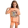 thumbnail image 1 of CCRFTGI 250th Anniversary Summer Outfits for Kids Girls 10-12 Two Piece Outfits Patriotic Freedom 250th anniversary Tee Top and Shorts July 4th Celebration Activewear Orange 12-13 Years, 1 of 5