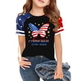 thumbnail image 1 of CCRFTGI 250th Anniversary Usa Shirt for Kids Girls Boys Size 7 Independence Day Freedom 4th Of July American Flag Butterfly Outfits Happy Summer Tops 1776 Tee Tops Vermilion 9-10 Years, 1 of 3