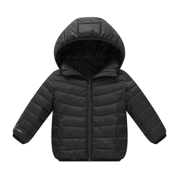 CCRFTGI Boys Girls Puffer Jacket Kids Winter Coat Lightweight Coats Packable Size 3-14 Outerwear Coats Warm Tween Girl Trendy Clothes Black 5-6Years