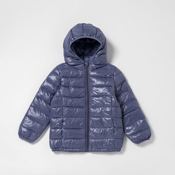CCRFTGI Boys Girls Puffer Jacket Kids Winter Coat Lightweight Coats Trendy Size 10 Outerwear Coats Warm Tween Girl Trendy Clothes Gray 7-8Years