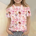 thumbnail image 1 of CCRFTGI Cute Shirts for Kids Girls Size 7 Summer Short Sleeve Food Graphic Tee Shirts Casual Soft Lightweight Girls Clothes Crew Neck T-Shirts Light pink 3-4 Years, 1 of 4