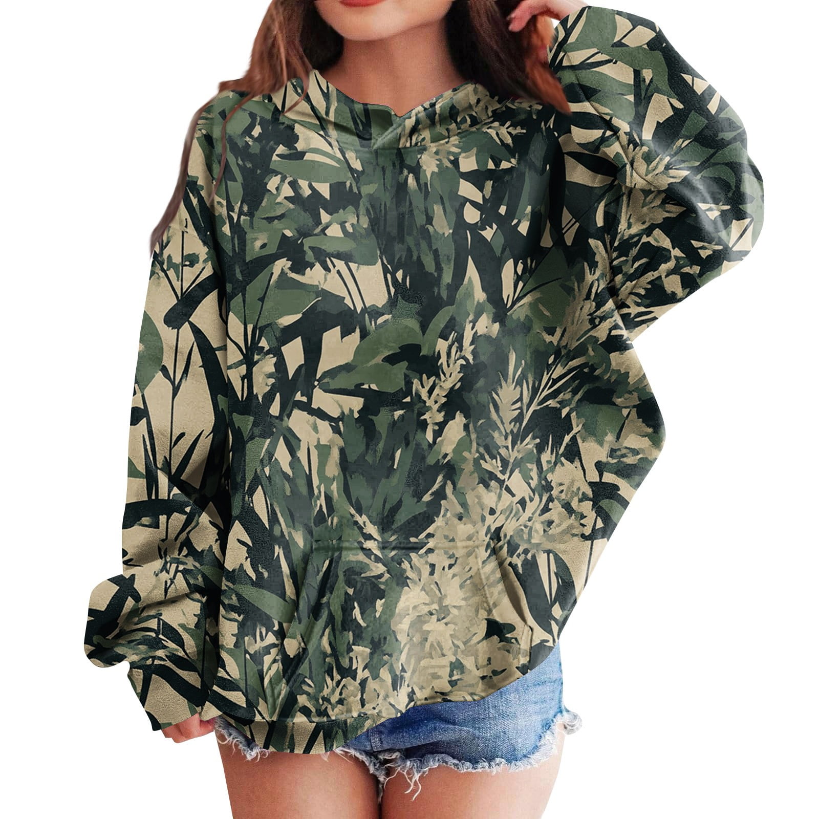 Girls' Basic Hoodie - Long Sleeve Oversized Sweatshirt With Pockets (Sizes 4-14 Years)