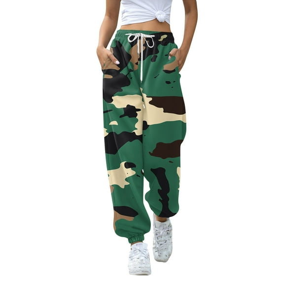 CCRFTGI Girls Boys Sweatpants Size 10-12 Funny 3d Graphic Drawstring Sweatpants Casual Jogger Active Kids Fall Jogger Pants with Pocket Army Green 13-14Y